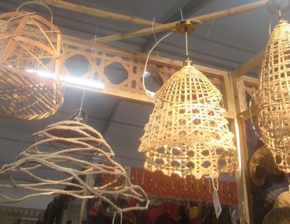 Suspension en rotin Halo